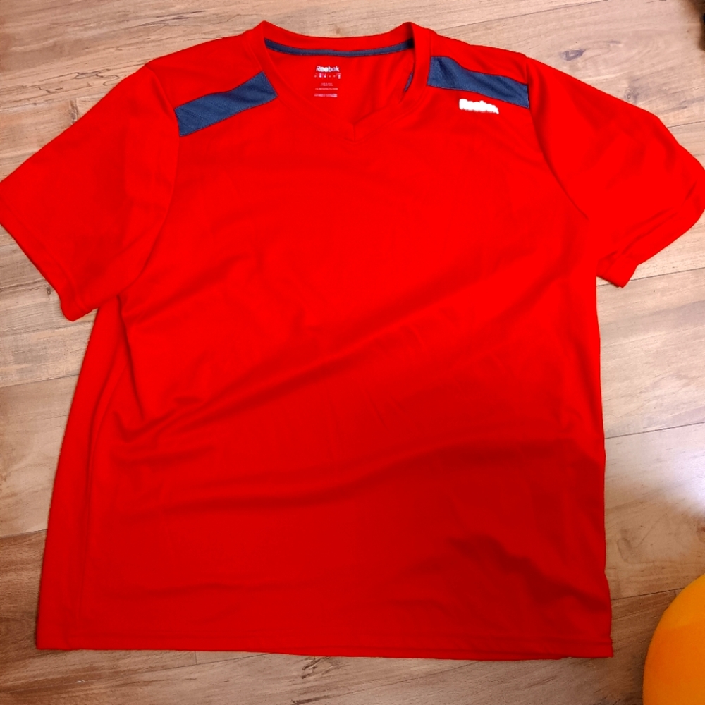 Reebok v neck workout shirt